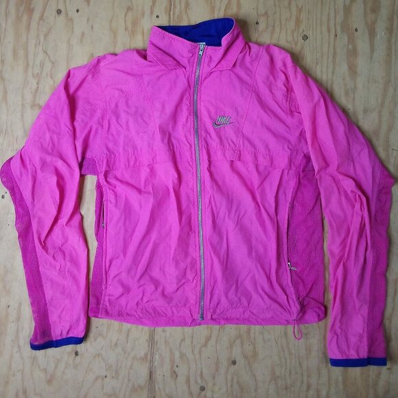 Vintage Nike International Windbreaker Jacket Neon Pink - Picture 2 of 6